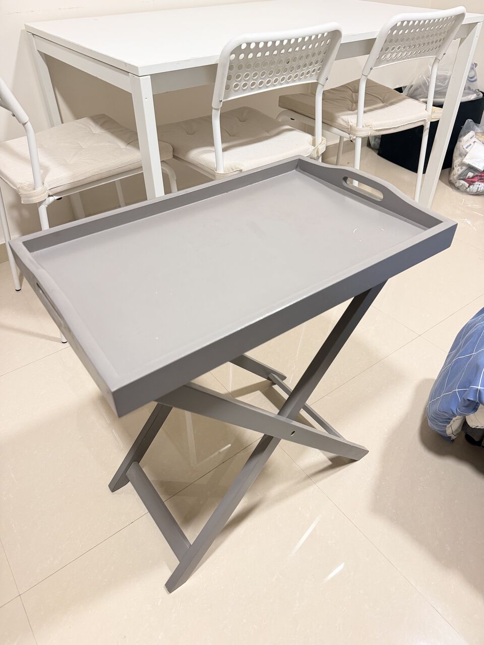 Khobar, Furniture, SAR 110,  Foldable Gray Table