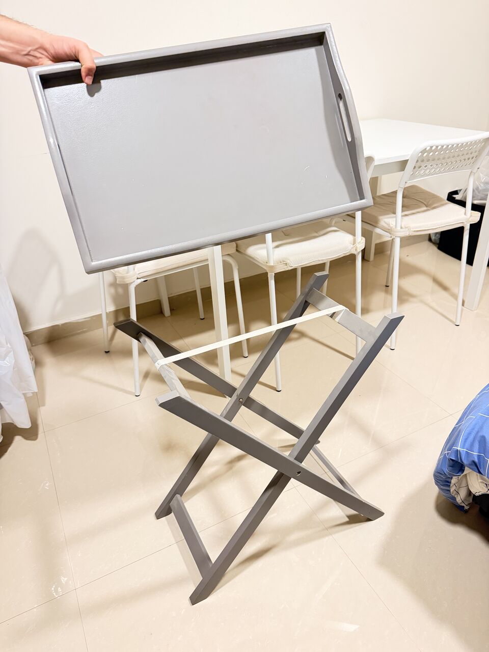 Khobar, Furniture, SAR 110,  Foldable Gray Table