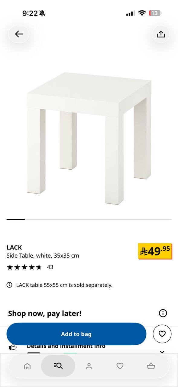 Khobar, Furniture, SAR 110,  Ikea Tables - Set Of 3