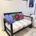 SAR 250,  Two Seater Wooden Sofa