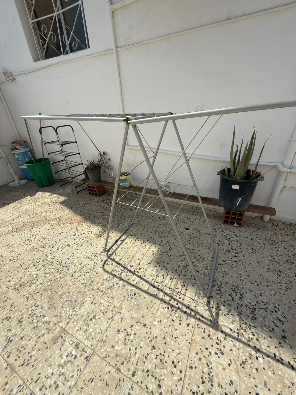 Jeddah, Household Items, SAR 30,  Cloth Drying Rack (Iron) Heavy Material (0504526570)