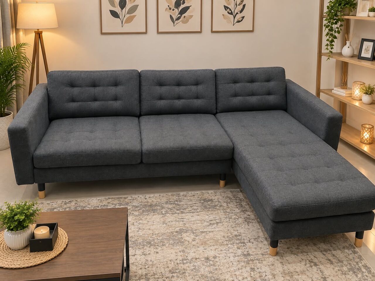 Al Khobar Al Shamalia, Furniture, SAR 450,  IKEA L-Shape Sofa For Sale