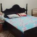 BHD 55,  Wooden King Size Bed Frame With Mattress &ndash; 200x210, Very Strong And Good Condition