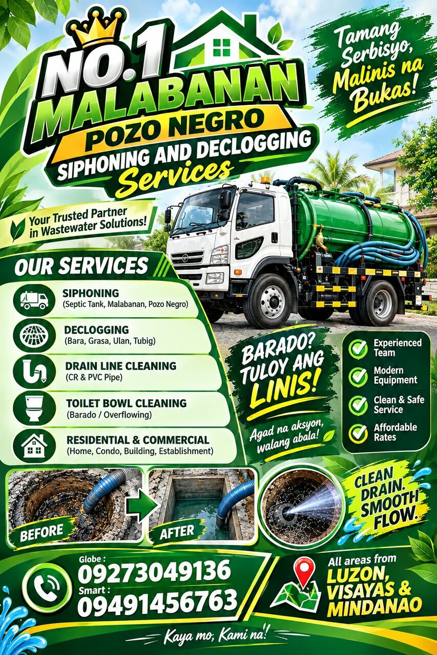 Manila, Construction, NO.1 MALABANAN CAUAYAN ISABELA 09273049136 SEPTIC TANK SIPHONING SERVICES