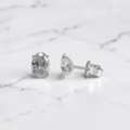 GBP 1250,  Timeless Luxury: Elegant Oval Diamond Stud Earrings For Women