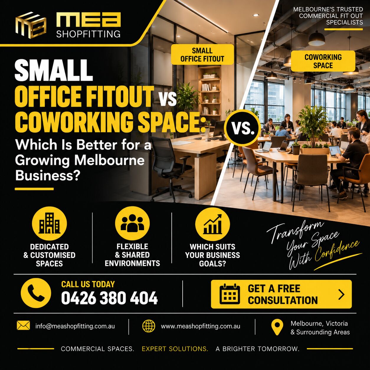 Melbourne, Construction, Small Office Fitout Vs Coworking Space: Which Is Better For A Growing Melbourne Business?