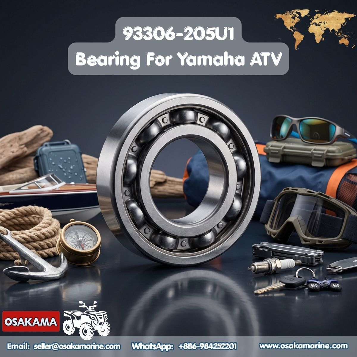 Mumbai, Auto Parts, INR 99999,  BEARING 93306-205U1 FOR YAMAHA ATV