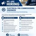 URGENT HIRING &ndash; ELECTRICAL PRE-COMMISSIONING ENGINEER
