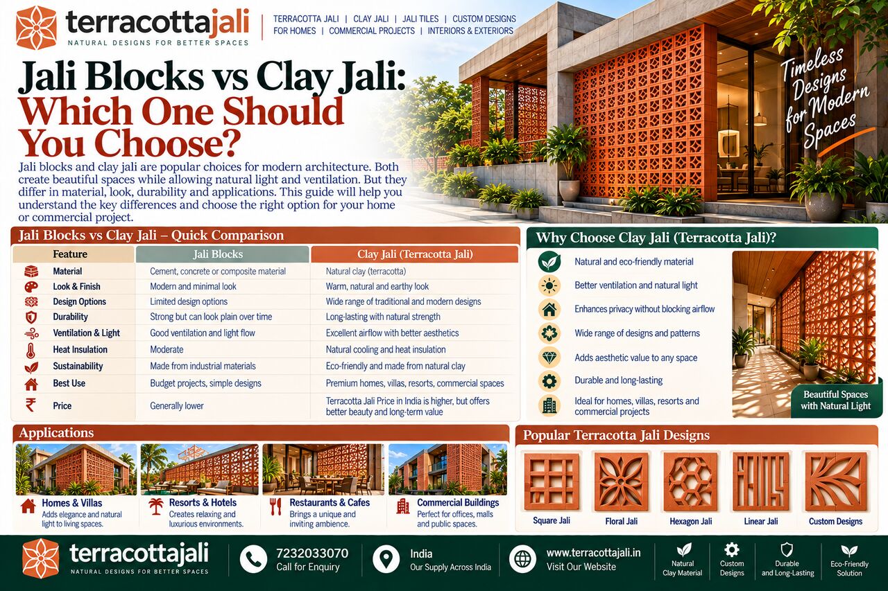 Jaipur, Construction, Terracotta Jali Blocks Manufacturer
