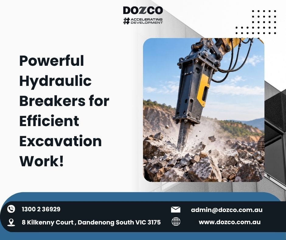 Melbourne, Construction, Boost Excavation Productivity With Powerful Hydraulic Breakers