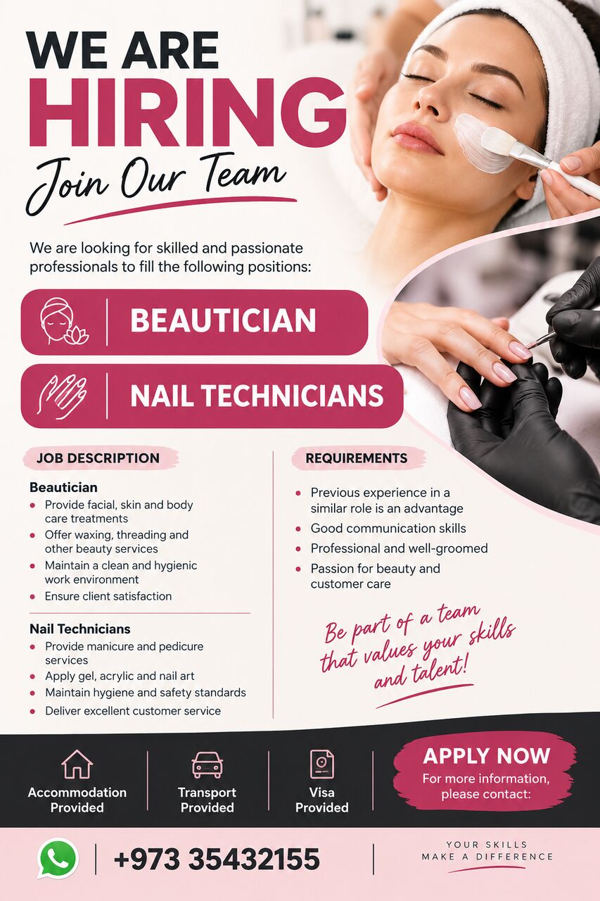 Manama, Jobs, All Around Beauticians