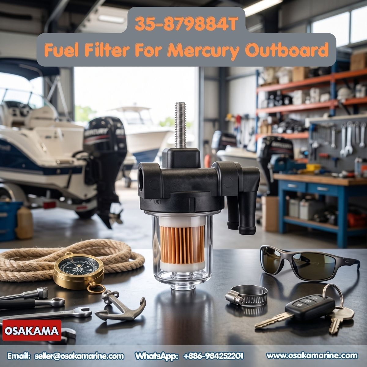 Mumbai, Auto Parts, INR 99999,  FUEL FILTER 35-879884T FOR MERCURY OUTBOARD