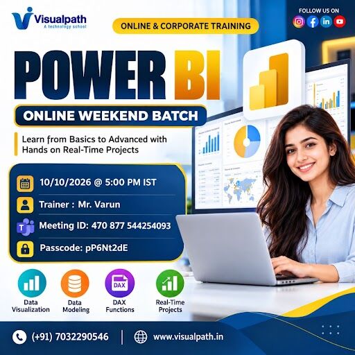 Hyderabad, Lessons Offered, Power BI Online Weekend Batch &ndash; Start Learning Today