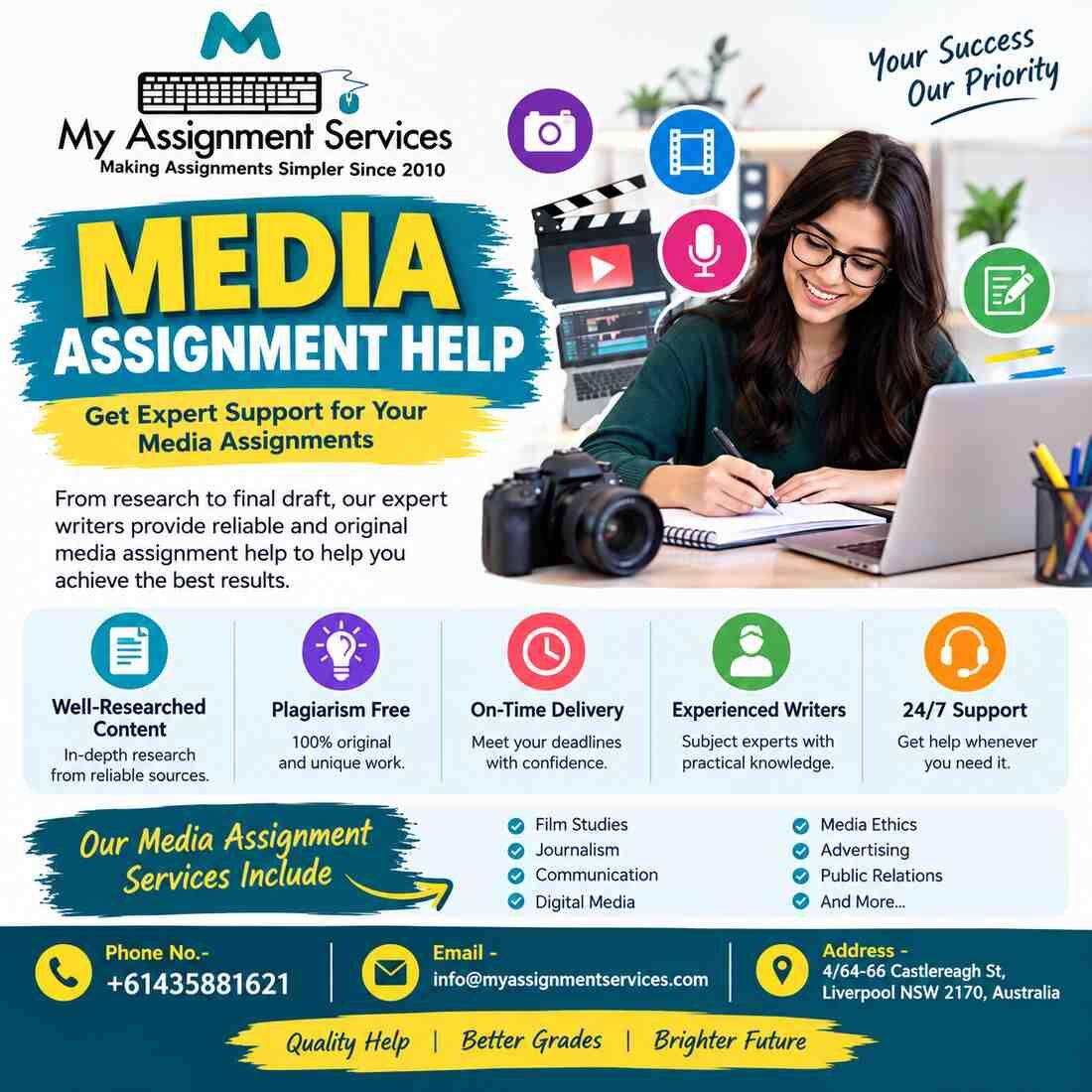 Brisbane, Education, Expert Guidance For Media Assignments