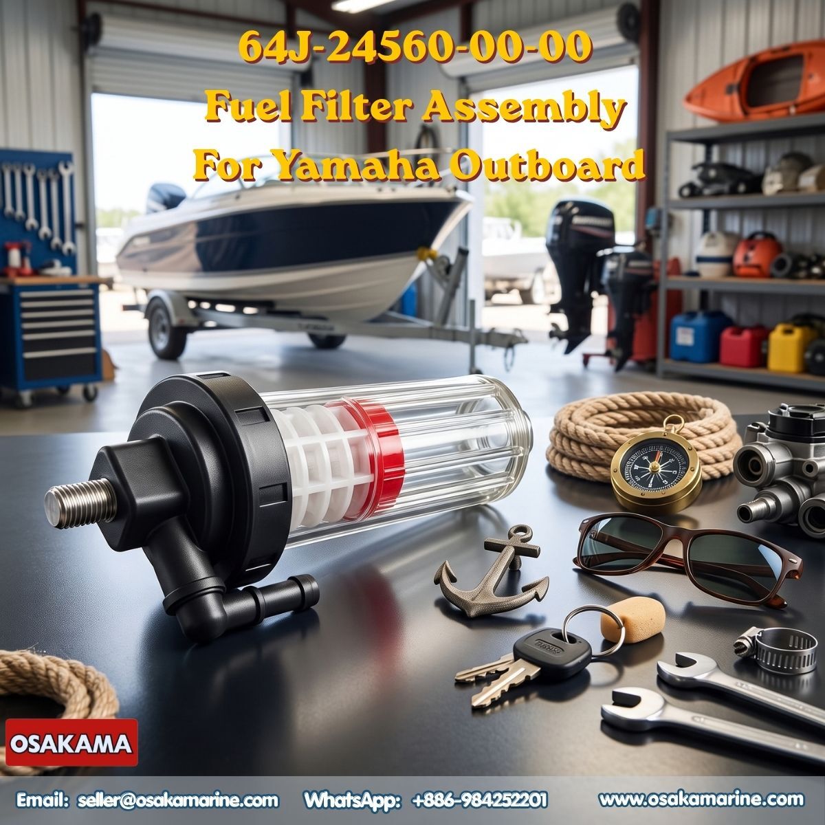 Mumbai, Auto Parts, INR 99999,  FUEL FILTER ASSEMBLY 64J-24560-00-00 FOR YAMAHA OUTBOARD