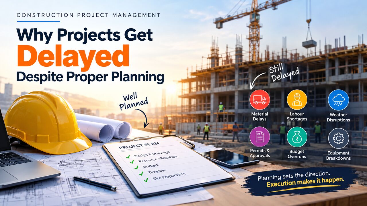 Indore, ERP, Construction Project Management: Why Projects Get Delayed Despite Proper Planning