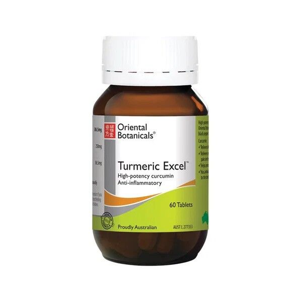 Sydney, Health & Beauty Items, Oriental Botanicals Turmeric Excel &ndash; 60 Tablets