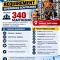 URGENT REQUIREMENT &ndash; EXPERIENCED SCAFFOLDERS