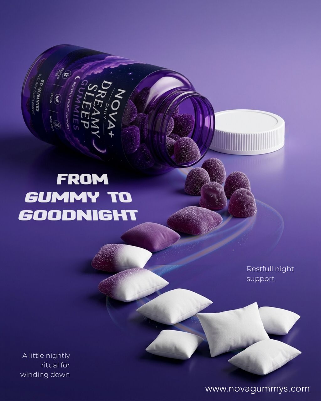 Mumbai, Health & Beauty Items, INR 599,  Novaplus Extra-Strength Sleep Gummies With Melatonin