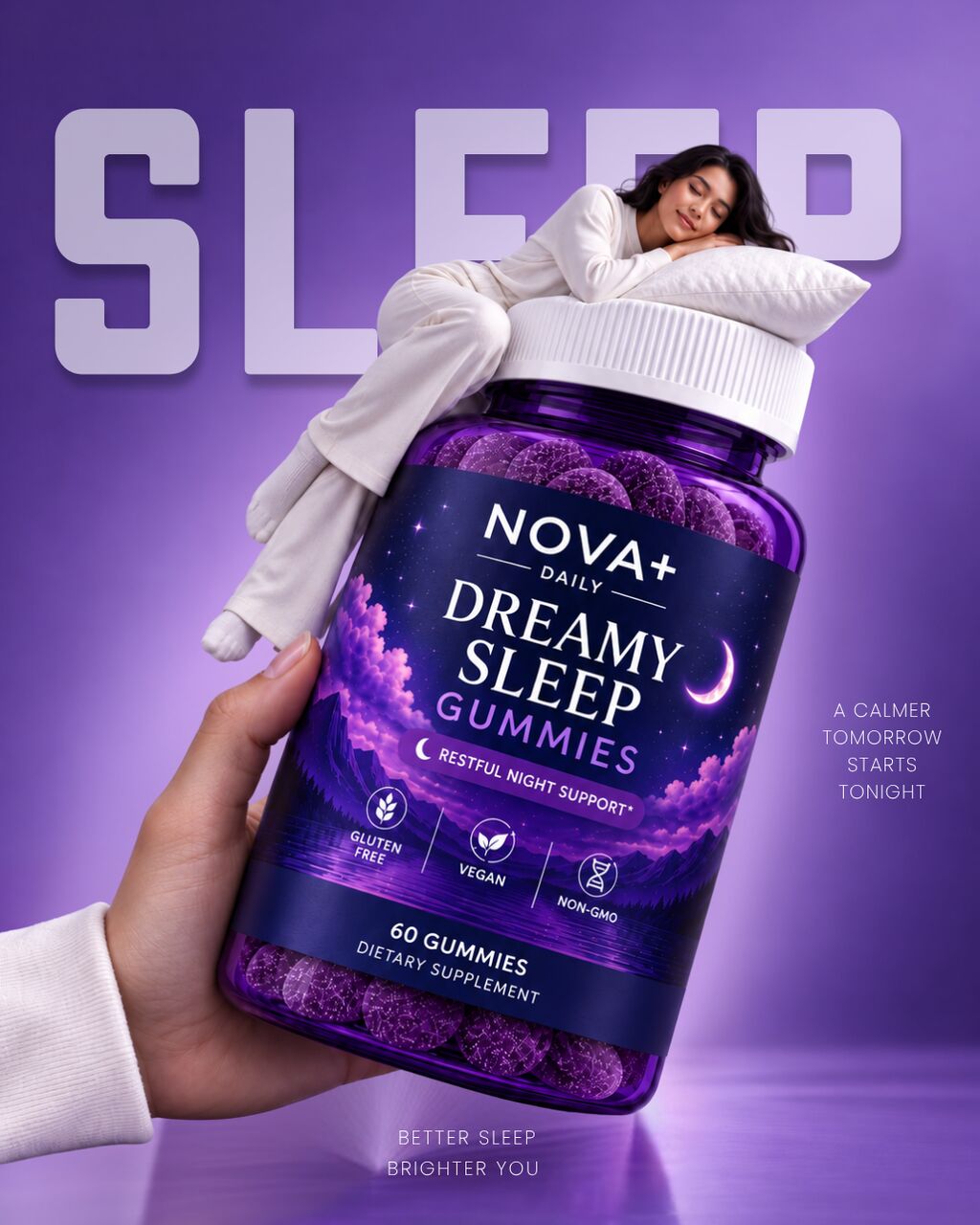 Mumbai, Health & Beauty Items, INR 599,  Novaplus Extra-Strength Sleep Gummies With Melatonin