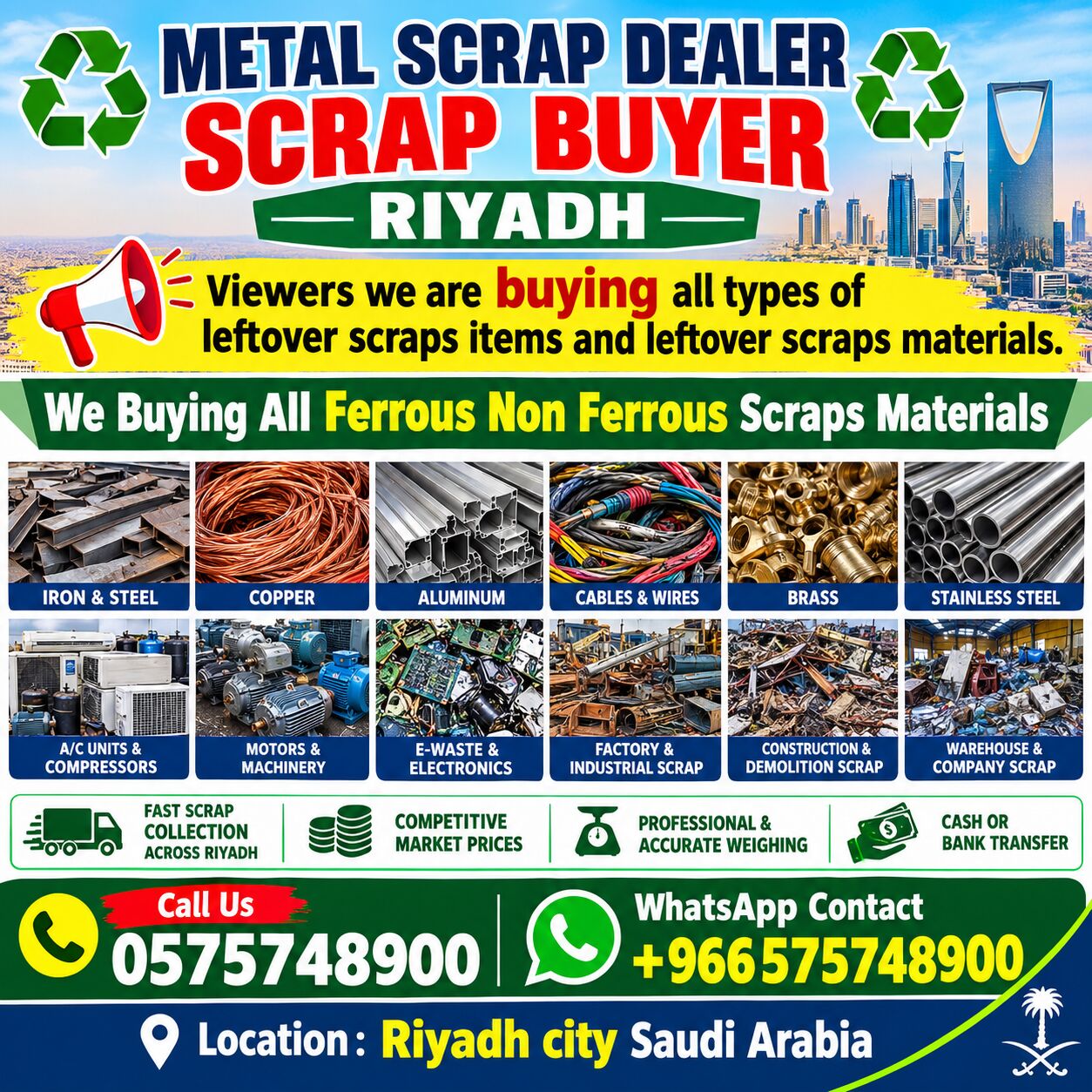Al Kharj, Items Wanted, We Are Buying All Types Of Leftover Scraps Materials +966575748900