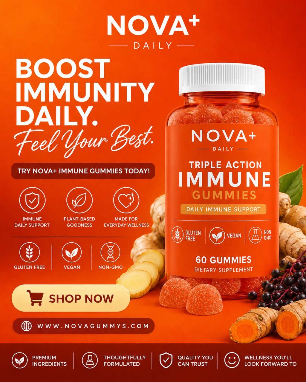 Mumbai, Health & Beauty Items, INR 599,  Novaplus Triple Action Immune Gummies &ndash; Shop Online