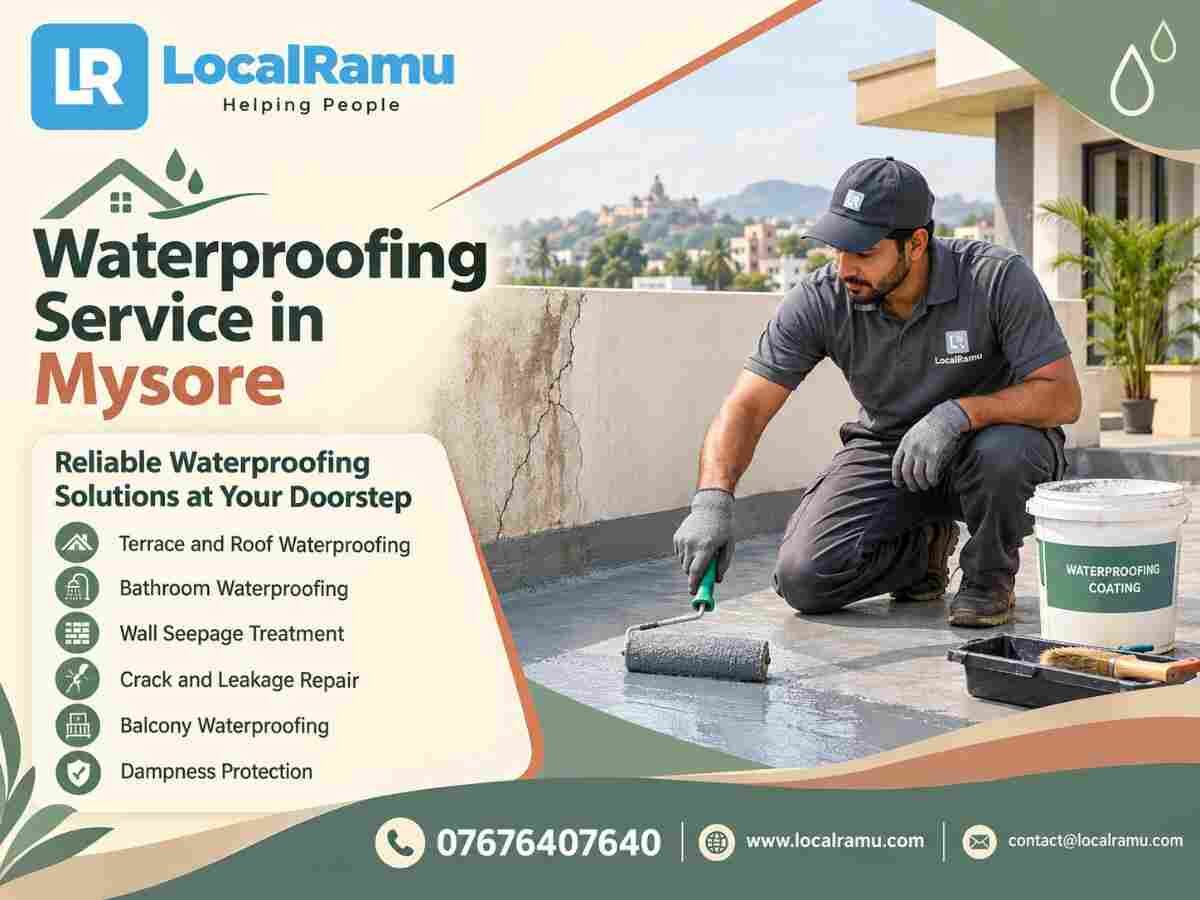 Bangalore, Household, Expert Waterproofing Service In Mysore By LocalRamu