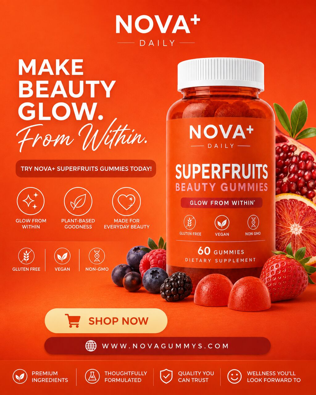 Mumbai, Health & Beauty Items, INR 599,  Shop Novaplus Superfruits Beauty Gummies For Daily Nutrition