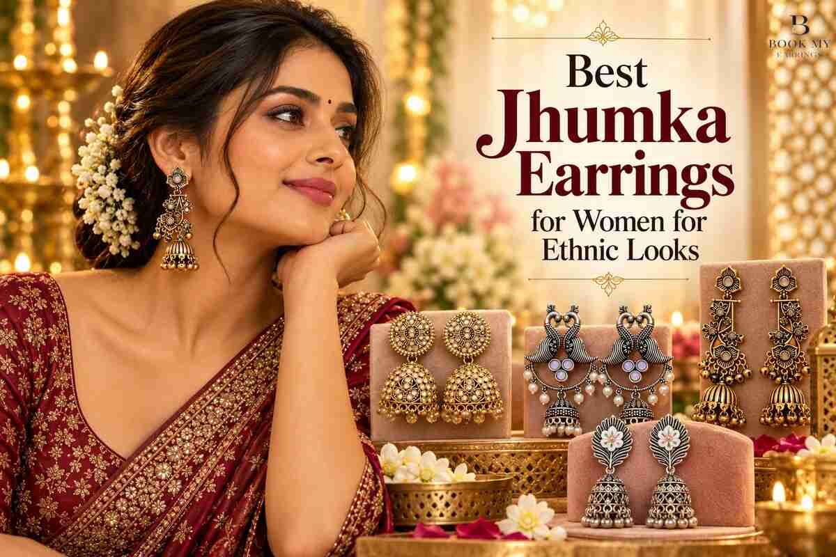 Delhi, Clothing & Accessories, Jhumka Earrings For Women &ndash; Elegant Ethnic Jewellery | BME