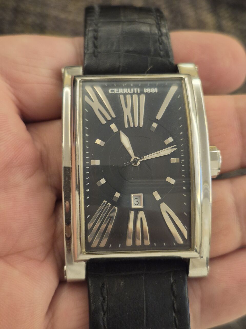 Riyadh, Watches, SAR 850,  Cerruti Watch Big Dial 42mm For Men Original