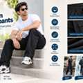 INR 1249,  Premium Quality Men's Cotton Trackpants In Relaxed Styling