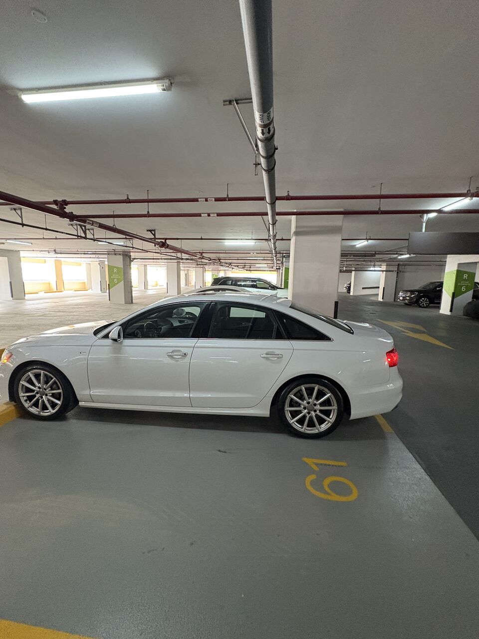 Dubai, Vehicles, Cars & Trucks , AED 27500,  Audi A6,  2015,  Automatic,  78000 KM,    3.0T Quattro Technik, White, Canadian Specs, Only 78,000 Km
