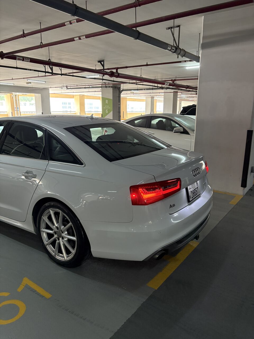 Dubai, Vehicles, Cars & Trucks , AED 27500,  Audi A6,  2015,  Automatic,  78000 KM,    3.0T Quattro Technik, White, Canadian Specs, Only 78,000 Km
