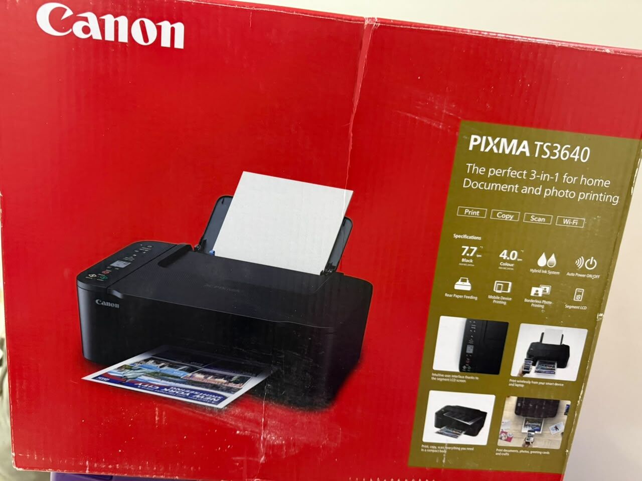 Al Rehab, Tablet Computers, SAR 150,  Canon PIXMA TS3640 All-in-One Multi-function Printer