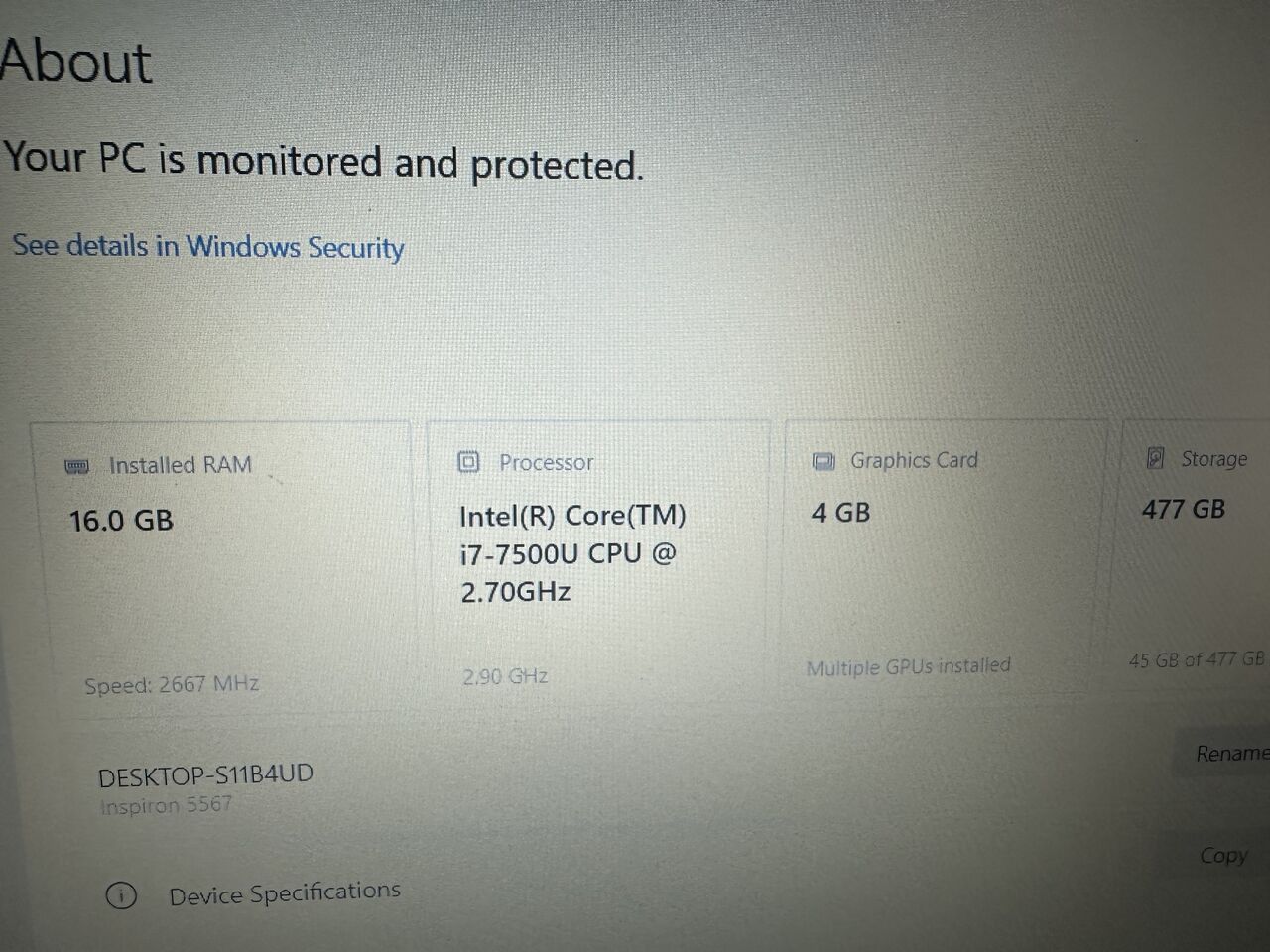 Khobar, Electronics, SAR 1700,  Dell Inspiron 5567 | Fast Core I7, 16GB RAM, 512GB SSD, Dedicated Graphics