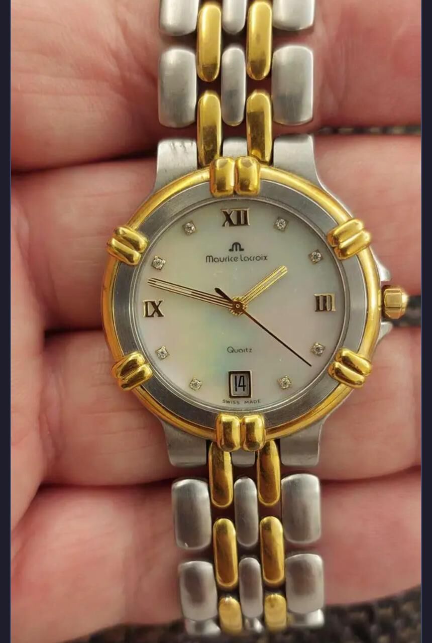 Riyadh, Jewelry, SAR 1450,  Maurice Lacroix Watch (Gold & Steel) For Men Original Swiss Made