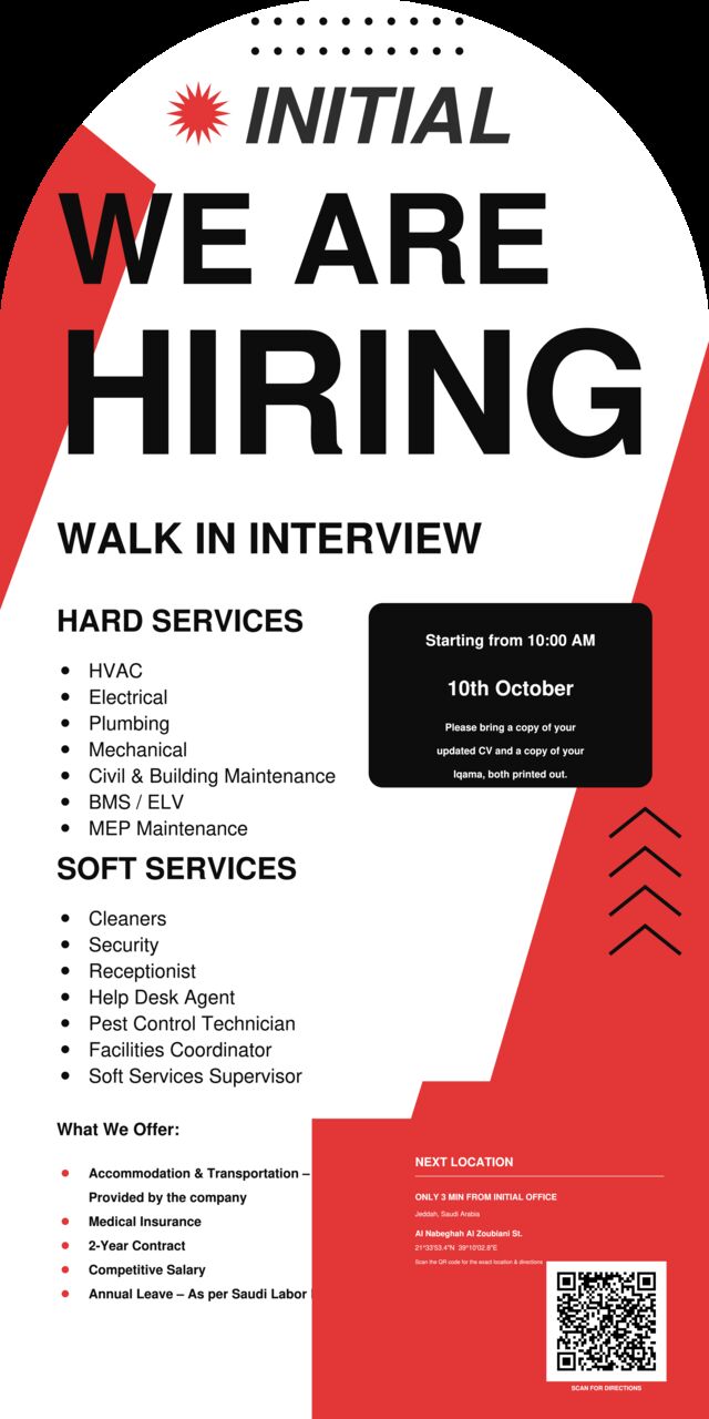 Jeddah, Jobs, Walk In Interview