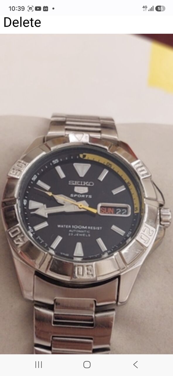 Riyadh, Watches, SAR 850,  Seiko Automatic Sport Watch Big Dial 42mm Original Japan Made