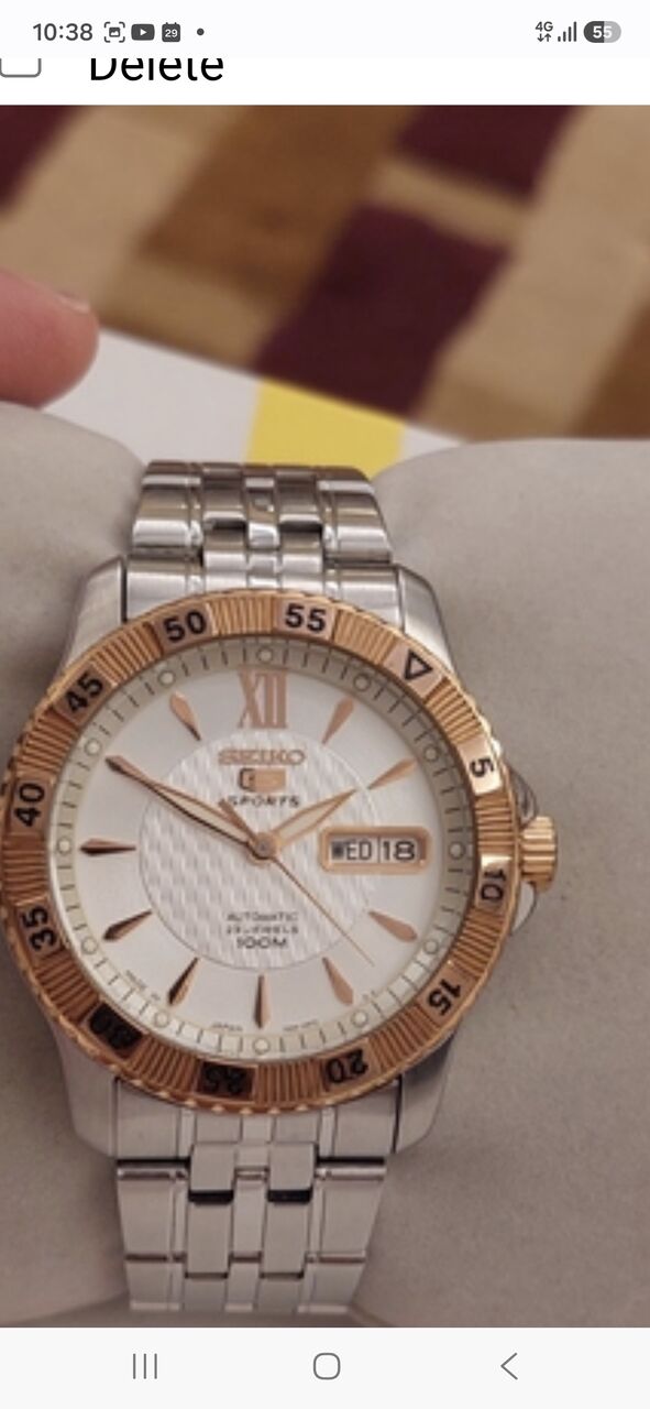Riyadh, Watches, SAR 750,  Seiko Automatic Watch Big Dial 42mm For Men Original Japan Made