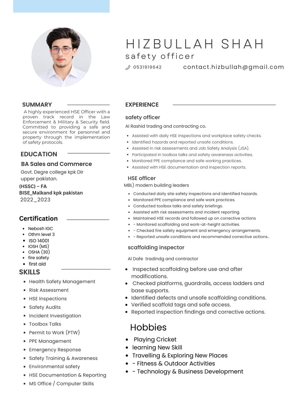 Riyadh, Job Seekers, Safety Officer