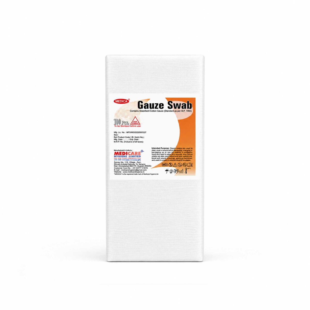 Milan, Wholesale Products, Unsterile Gauze Swab &ndash; Export-Ready Absorbent Cotton From Medicare Hygiene