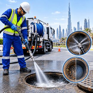 Dubai, Cleaning, Manhole Cleaning Water Jetting Dubai | Ahlam Al Nqaa
