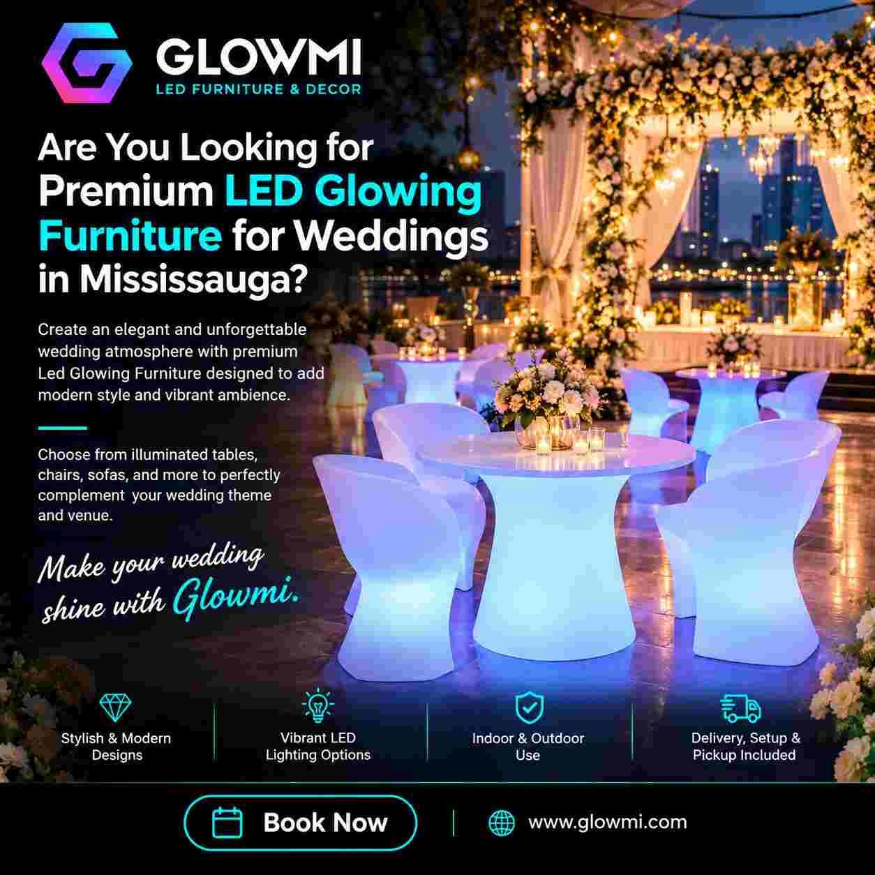 Mississauga, Furniture, CAD 2850,  Are You Looking For Premium LED Glowing Furniture For Weddings In Mississauga?
