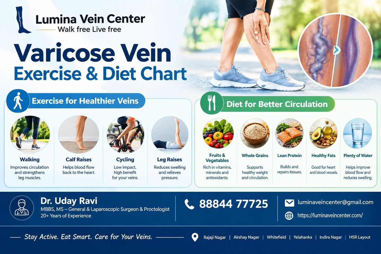 Bangalore, Health, Varicose Vein Exercise And Diet Chart