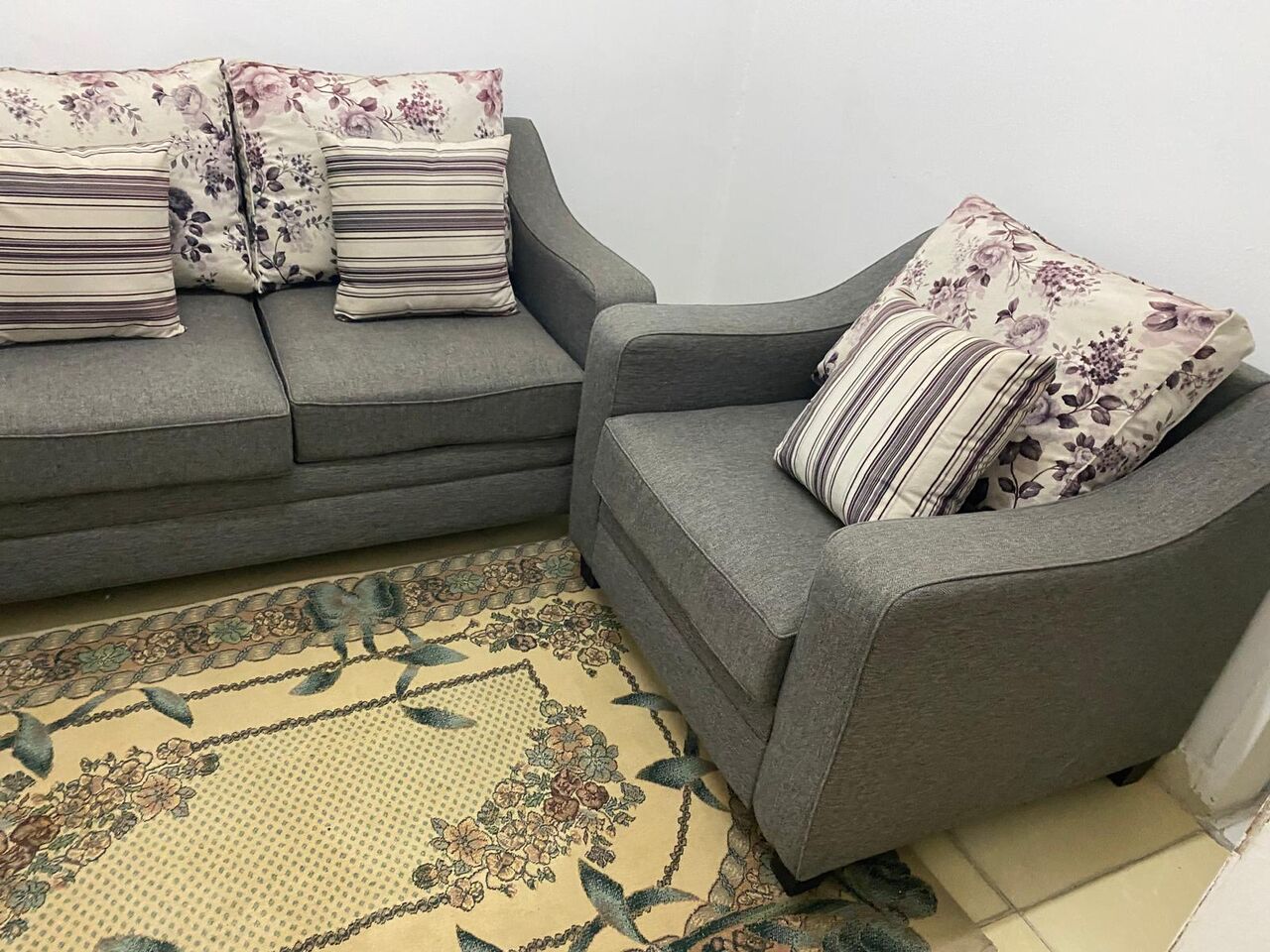 Budaiya, Furniture, BHD 50,  Sofa For Sale In Excellent Condition (2 Seater + Qty. 2 - 1 Seater) Total Of 3 Pieces