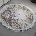 SAR 60,  Original And Like New And Beautiful Round Designer Rug From Turkey