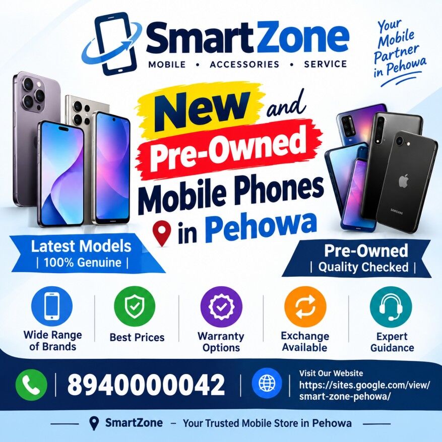 Haryana, Electronics, New And Pre-Owned Mobile Phones In Pehowa &ndash; Smart Zone