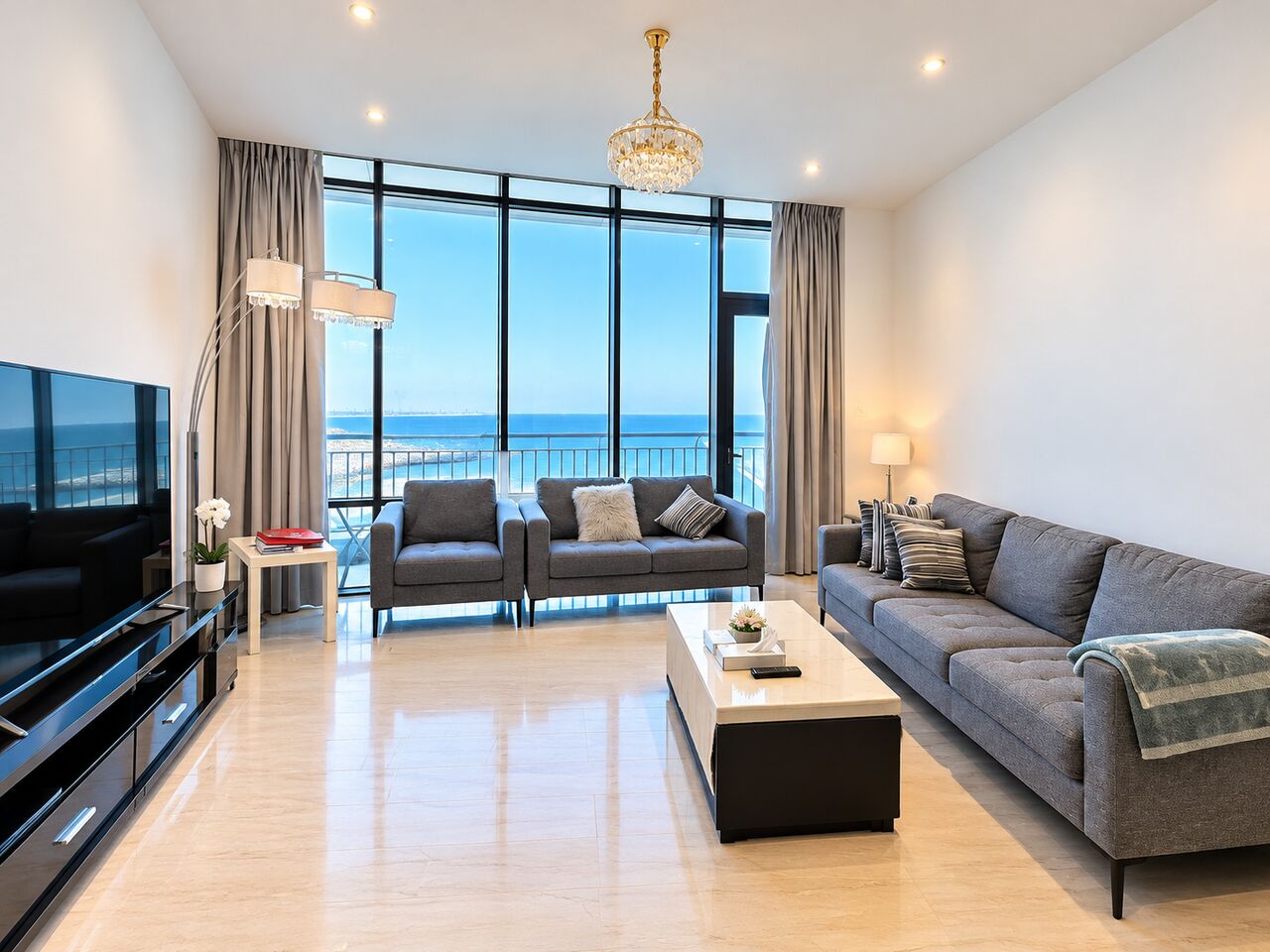 Manama, Apartments, Flats, Houses & Villas, BHD 350/month,  Furnished,  1 BR,  65 Sq. Meter,  LUXURY | 1 BEDROOM | SEAVIEW | KIDS PLAY AREA | FACILITIES | SEEF