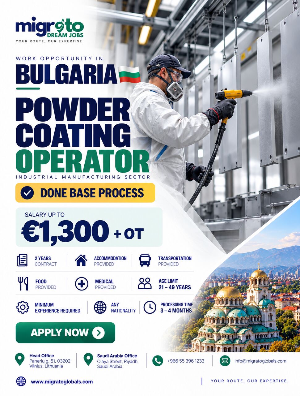 Riyadh, Immigration, Vacancies And Demands In Europe - Bulgaria - Done Base
