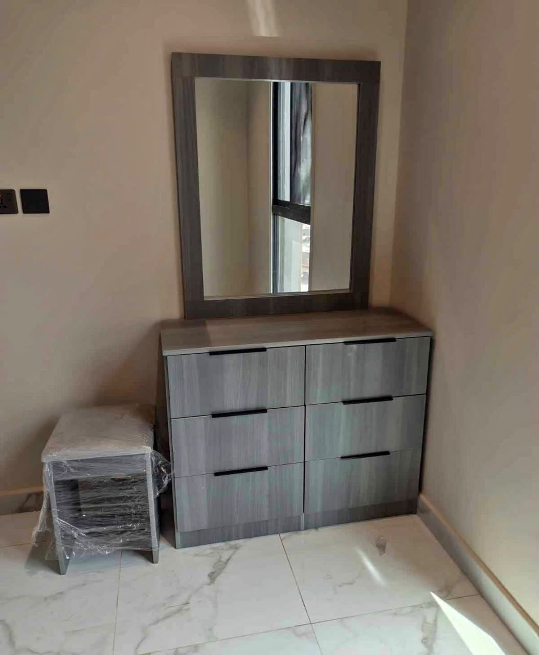 Al Safa, Furniture, Complete Bedroom Furniture Set &ndash; Elegant Design, Spacious Wardrobe & Dressing Table